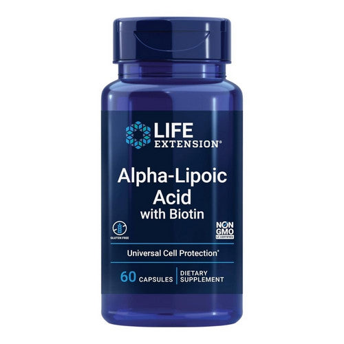 Super Alpha-Lipoic Acid with Biotin 60 caps by Life Extension
