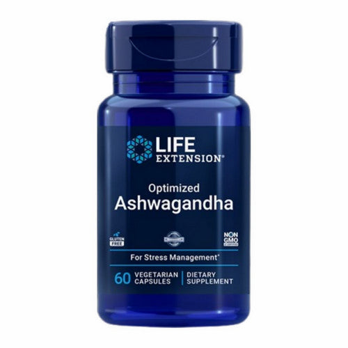Optimized Ashwagandha Extract 60 Veg Caps by Life Extension