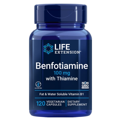 Benfotiamine with Thiamine 120 Veg Caps by Life Extension