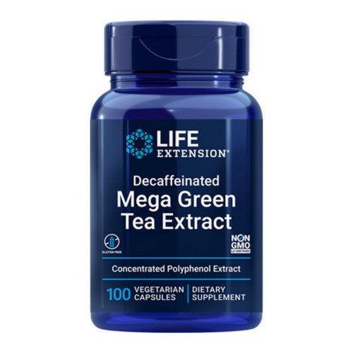 Decaffeinated Mega Green Tea Extract 100 Veg Caps by Life Extension