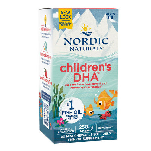 Children's DHA Strawberry 90 Softgels by Nordic Naturals