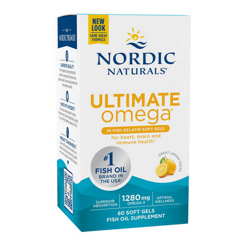Ultimate Omega in Fish Gelatin 60 Softgels by Nordic Naturals