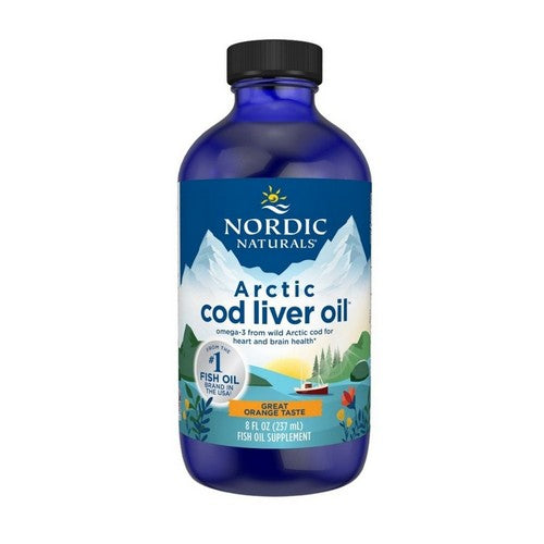 Arctic-D Cod Liver Oil Orange 8 oz by Nordic Naturals
