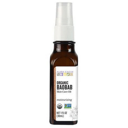 Organic Skincare Oil Baobab 1 oz by Aura Cacia