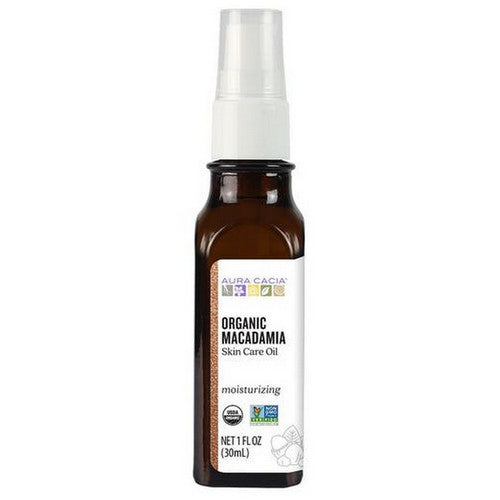 Organic Skincare Oil Macadamia 1 oz by Aura Cacia