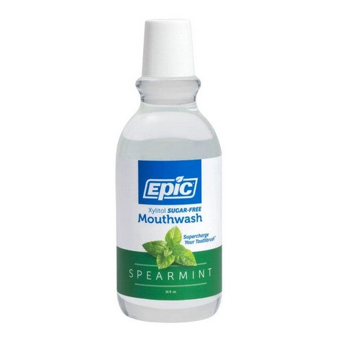 Xylitol Mouthwash Spearmint 16 oz by Epic Dental
