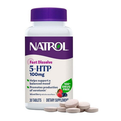 5-HTP Mood And Stress Mixed Berry 30 Tablets by Natrol