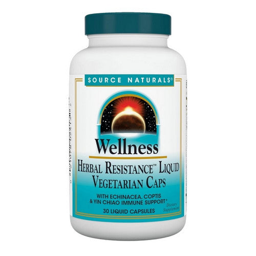 Wellness Herbal Resistance Liquid 30 Caps by Source Naturals