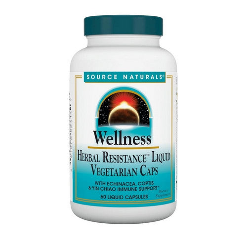 Wellness Herbal Resistance Liquid 60 Caps by Source Naturals