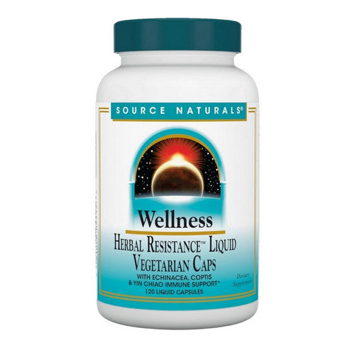 Wellness Herbal Resistance Liquid 120 Caps by Source Naturals