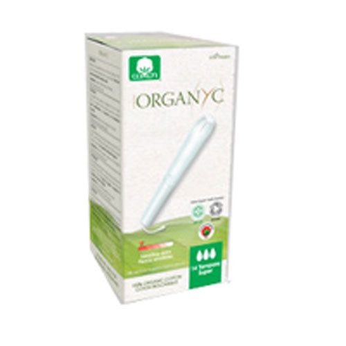Organic Cotton Applicator Tampoons Super 14 ct by Organyc