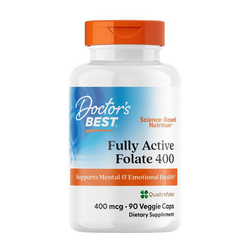 Fully Active Folate 400 With Quatrefolic 90 Veggie Caps by Doctors Best