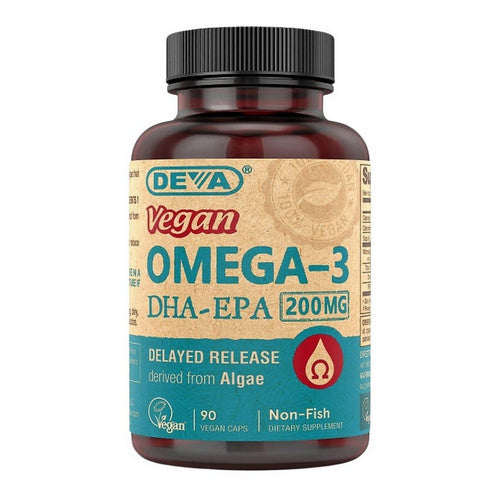 DHA & EPA - Omega-3 Vegan 90 Veg Caps by Deva Vegan Vitamins