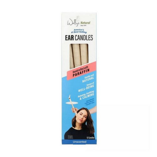 Ear Company Body Mind Spirit Therapy Candle Plain 12 pack by Wallys Natural Products