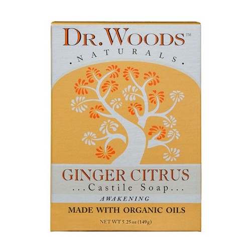 Naturally Bar Soap Moisturizing Ginger Citrus 5.25 Oz by Dr.Woods Products