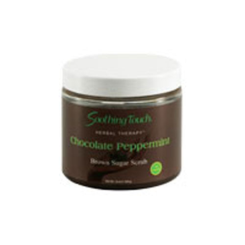 Brown Sugar Scrub Chocolate Peppermint Indulgent 16 Oz by Soothing Touch