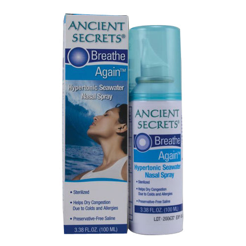 Breathe Again Nasal Spray 3.38 oz by Ancient Secrets