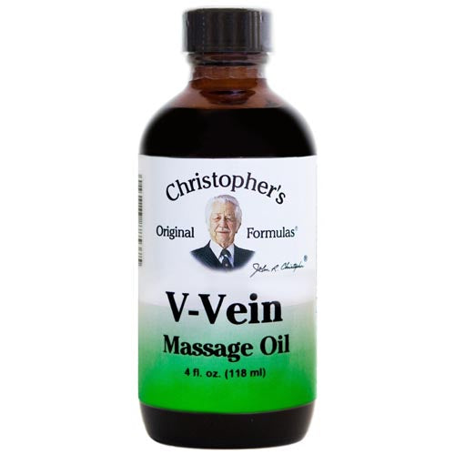V-Vein Massage Oil 4 oz by Dr. Christophers Formulas