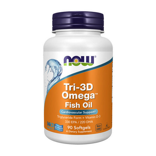 Tri-3D Omega Fish Oil 90 Softgels by Now Foods