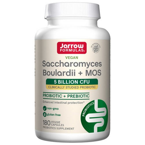 Saccharomyces Boulardii Plus MOS 180 Veggie Capsules by Jarrow Formulas