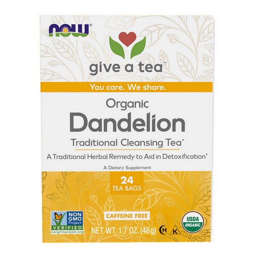 Dandelion Cleansing Herbal Tea 24 Bags by Now Foods