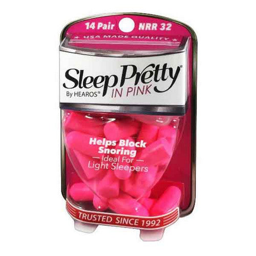 Sleep Pretty In Pink Earplugs 14 Pair by Hearos