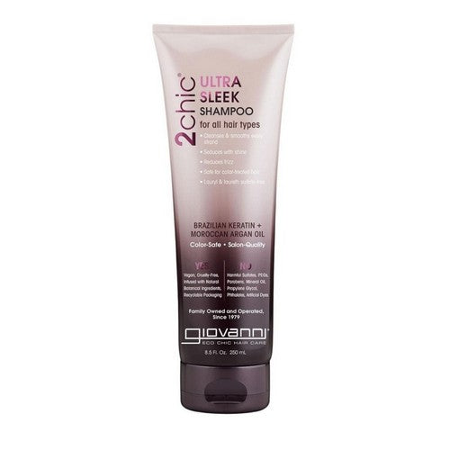 2Chic Ultra-Sleek Shampoo With Brazilian Keratin And Argan Oil 8.5 Oz by Giovanni Cosmetics