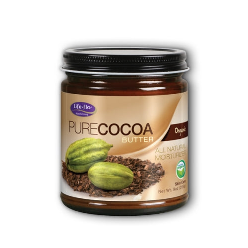 Organic Pure Cocoa Butter 9 Oz by Life-Flo