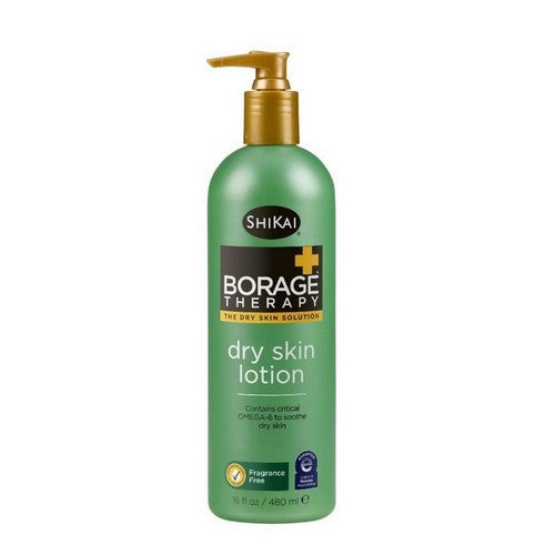 Borage Therapy Dry Skin Lotion Unscented 16 Oz by Shikai