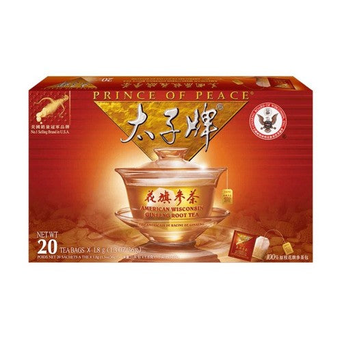 American Ginseng Root Tea 20 Bags by Prince Of Peace