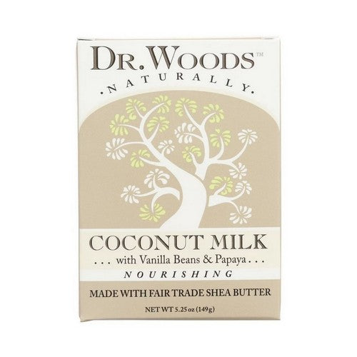 Bar Soap Nourishing Coconut Milk Coconut 5.25 oz by Dr. Woods Naturals