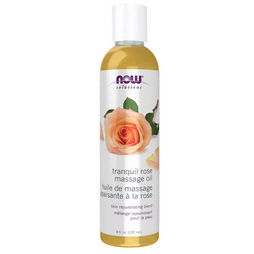 Tranquil Rose Massage Oil 8 Oz by Now Foods