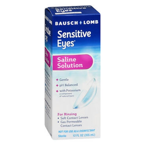 Gentle Sensitive Eyes Saline Solution 12 Oz by Bausch + Lomb